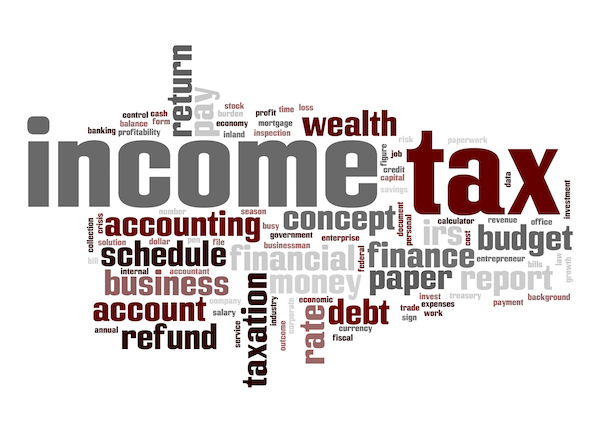 income tax preparation graphic